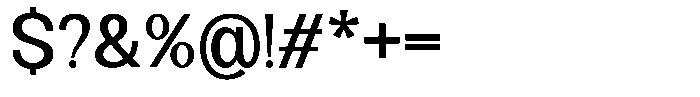 Orvia Regular Font OTHER CHARS