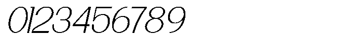 Orvia Thin Italic Font OTHER CHARS