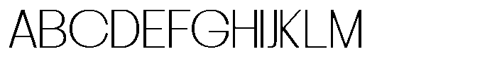 Orvia Thin Font UPPERCASE