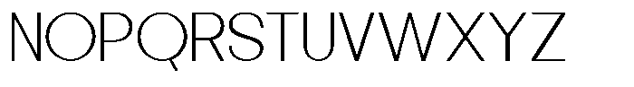 Orvia Thin Font UPPERCASE