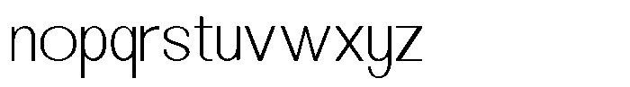 Orvia Thin Font LOWERCASE