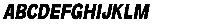 Orvian Black Condensed Slanted Font UPPERCASE