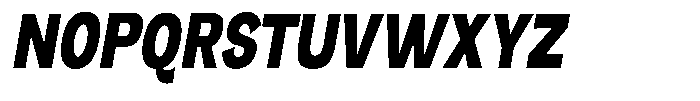 Orvian Black Condensed Slanted Font UPPERCASE