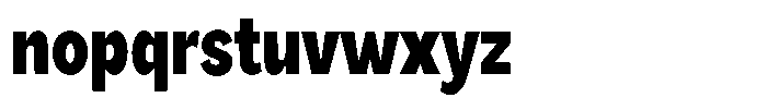 Orvian Black Condensed Font LOWERCASE
