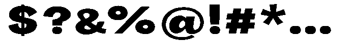 Orvian Black Expanded Font OTHER CHARS
