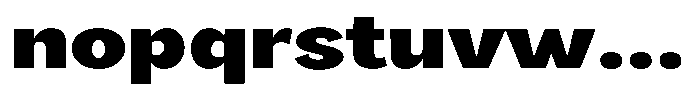 Orvian Black Expanded Font LOWERCASE