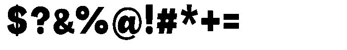 Orvian Black Semi Condensed Font OTHER CHARS