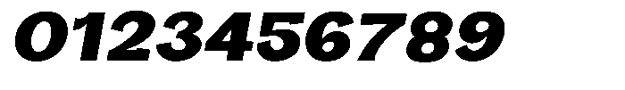 Orvian Black Semi Expanded Slanted Font OTHER CHARS