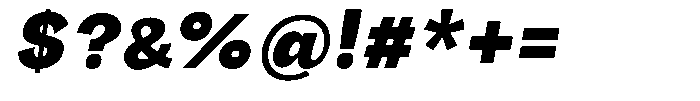 Orvian Black Slanted Font OTHER CHARS