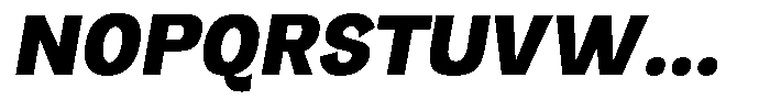 Orvian Black Slanted Font UPPERCASE