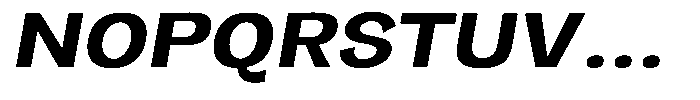 Orvian Bold Expanded Slanted Font UPPERCASE