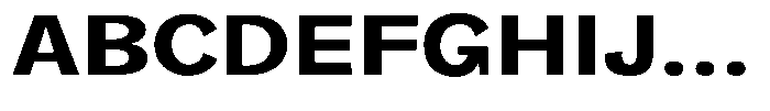 Orvian Bold Expanded Font UPPERCASE