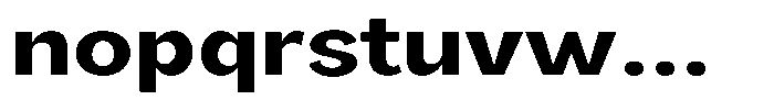 Orvian Bold Expanded Font LOWERCASE