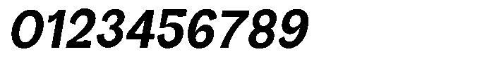 Orvian Bold Semi Condensed Slanted Font OTHER CHARS