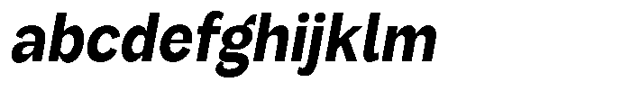 Orvian Bold Semi Condensed Slanted FONT