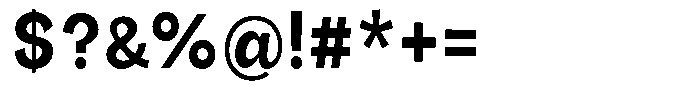 Orvian Bold Semi Condensed Font OTHER CHARS
