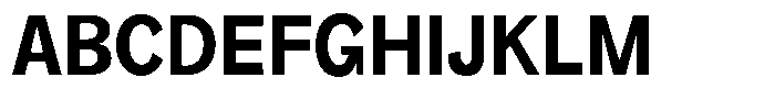 Orvian Bold Semi Condensed Font UPPERCASE