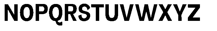 Orvian Bold Semi Condensed Font UPPERCASE
