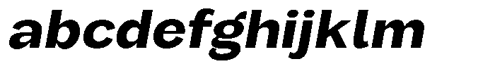 Orvian Bold Semi Expanded Slanted FONT