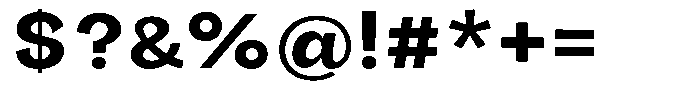 Orvian Bold Semi Expanded Font OTHER CHARS