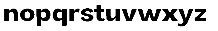 Orvian Bold Semi Expanded Font LOWERCASE