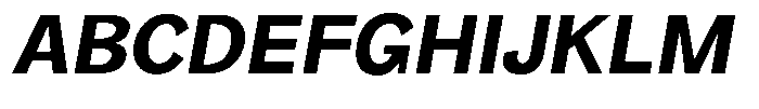 Orvian Bold Slanted Font UPPERCASE