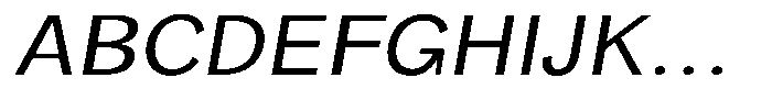 Orvian Expanded Slanted Font UPPERCASE