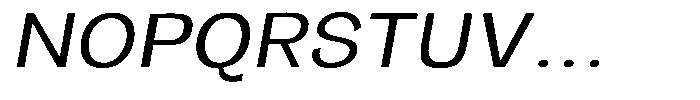 Orvian Expanded Slanted Font UPPERCASE