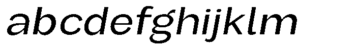 Orvian Expanded Slanted FONT