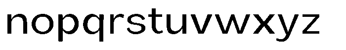 Orvian Expanded Font LOWERCASE