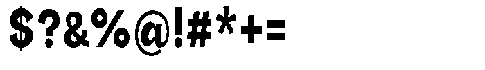 Orvian Extra Bold Condensed Font OTHER CHARS