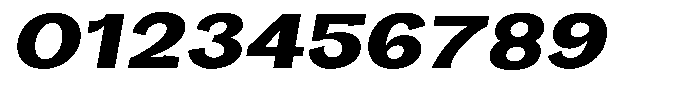 Orvian Extra Bold Expanded Slanted Font OTHER CHARS