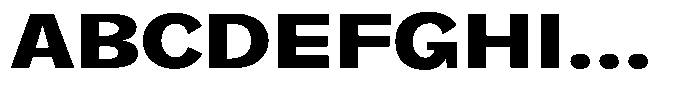Orvian Extra Bold Expanded Font UPPERCASE