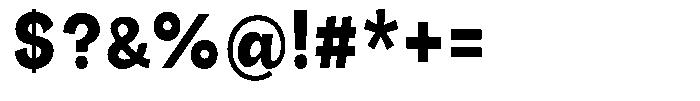 Orvian Extra Bold Semi Condensed Font OTHER CHARS