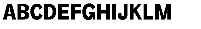 Orvian Extra Bold Semi Condensed Font UPPERCASE