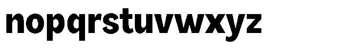 Orvian Extra Bold Semi Condensed Font LOWERCASE