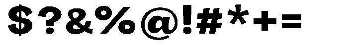 Orvian Extra Bold Semi Expanded Font OTHER CHARS
