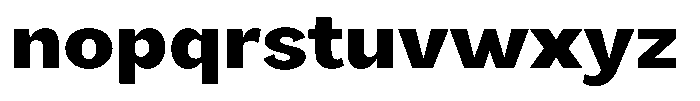 Orvian Extra Bold Semi Expanded Font LOWERCASE
