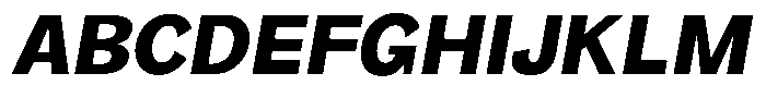 Orvian Extra Bold Slanted Font UPPERCASE