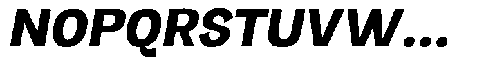 Orvian Extra Bold Slanted Font UPPERCASE