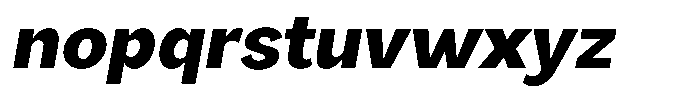 Orvian Extra Bold Slanted Font LOWERCASE