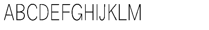 Orvian Extra Light Condensed Font UPPERCASE