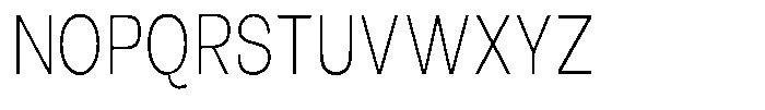 Orvian Extra Light Condensed Font UPPERCASE