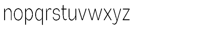 Orvian Extra Light Condensed Font LOWERCASE