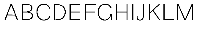 Orvian Extra Light Expanded Font UPPERCASE
