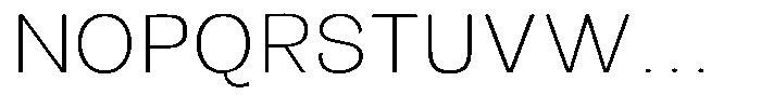Orvian Extra Light Expanded Font UPPERCASE