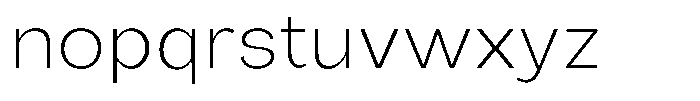 Orvian Extra Light Expanded Font LOWERCASE