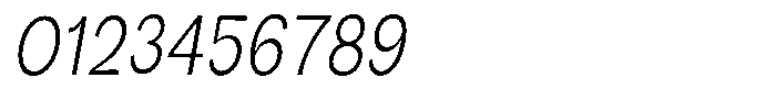 Orvian Light Condensed Slanted Font OTHER CHARS