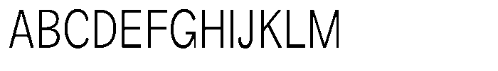 Orvian Light Condensed Font UPPERCASE
