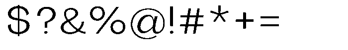 Orvian Light Expanded Font OTHER CHARS